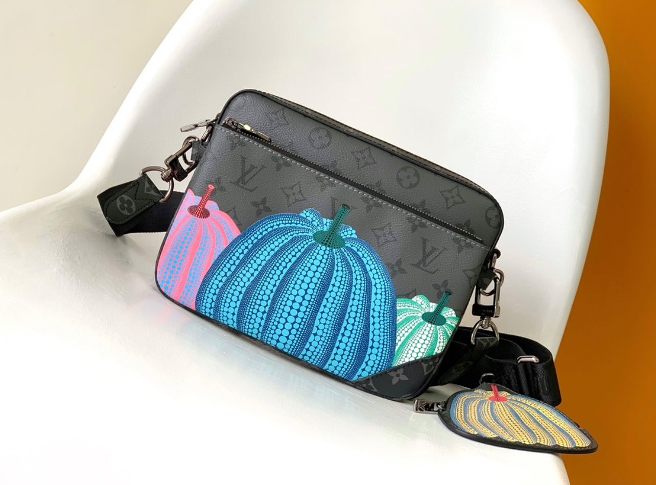 Louis Vuitton x Yayoi Kusama Trio Crossbody Bag | Limited Edition | Vegan Leather