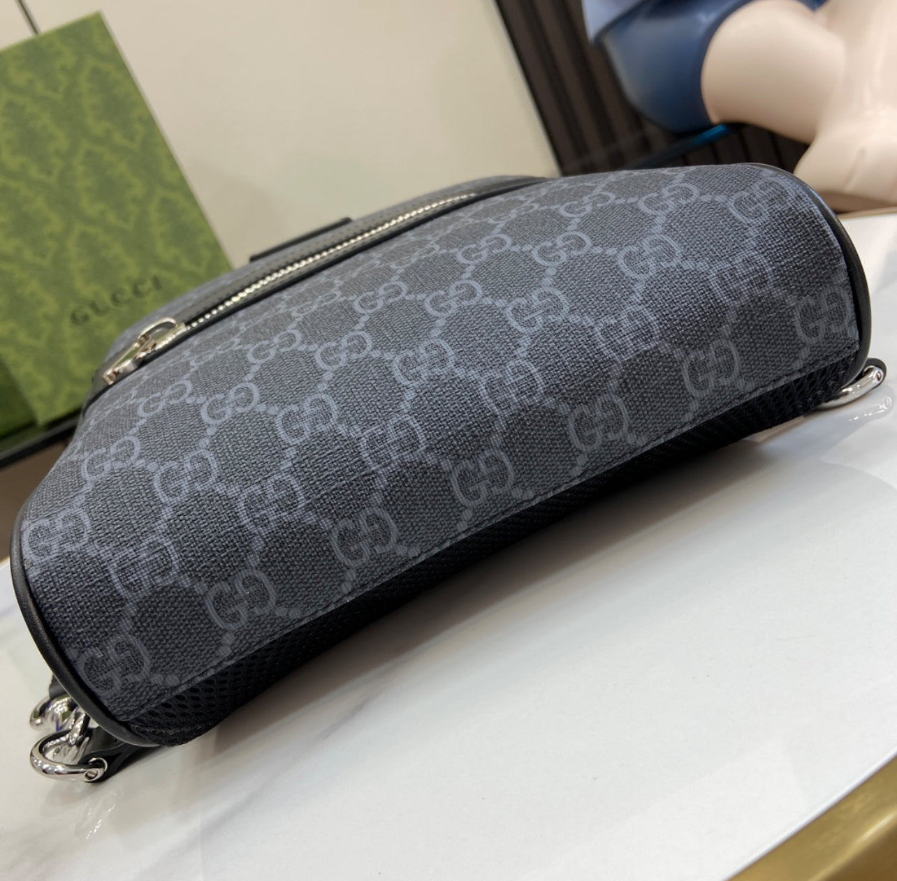 Gucci GG Supreme Crossbody Bag – Black Monogram