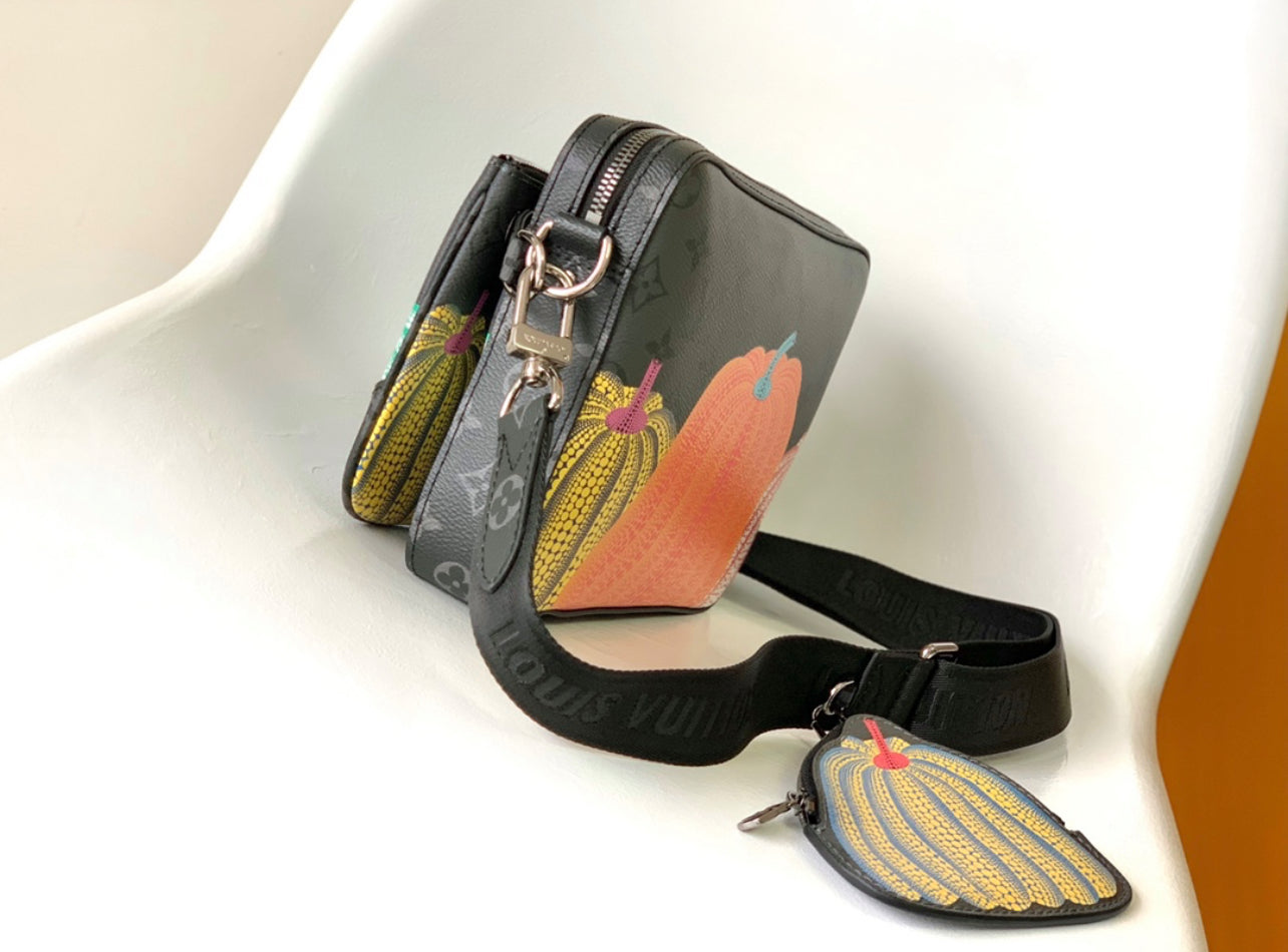 Louis Vuitton x Yayoi Kusama Trio Crossbody Bag | Limited Edition | Vegan Leather