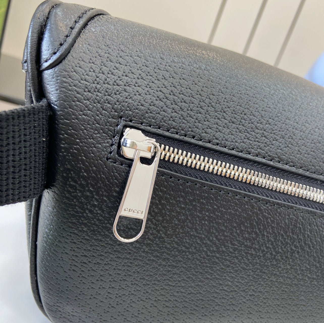 Gucci GG Supreme Small Belt Bag – Black Monogram (Authentic, Made in Italy)