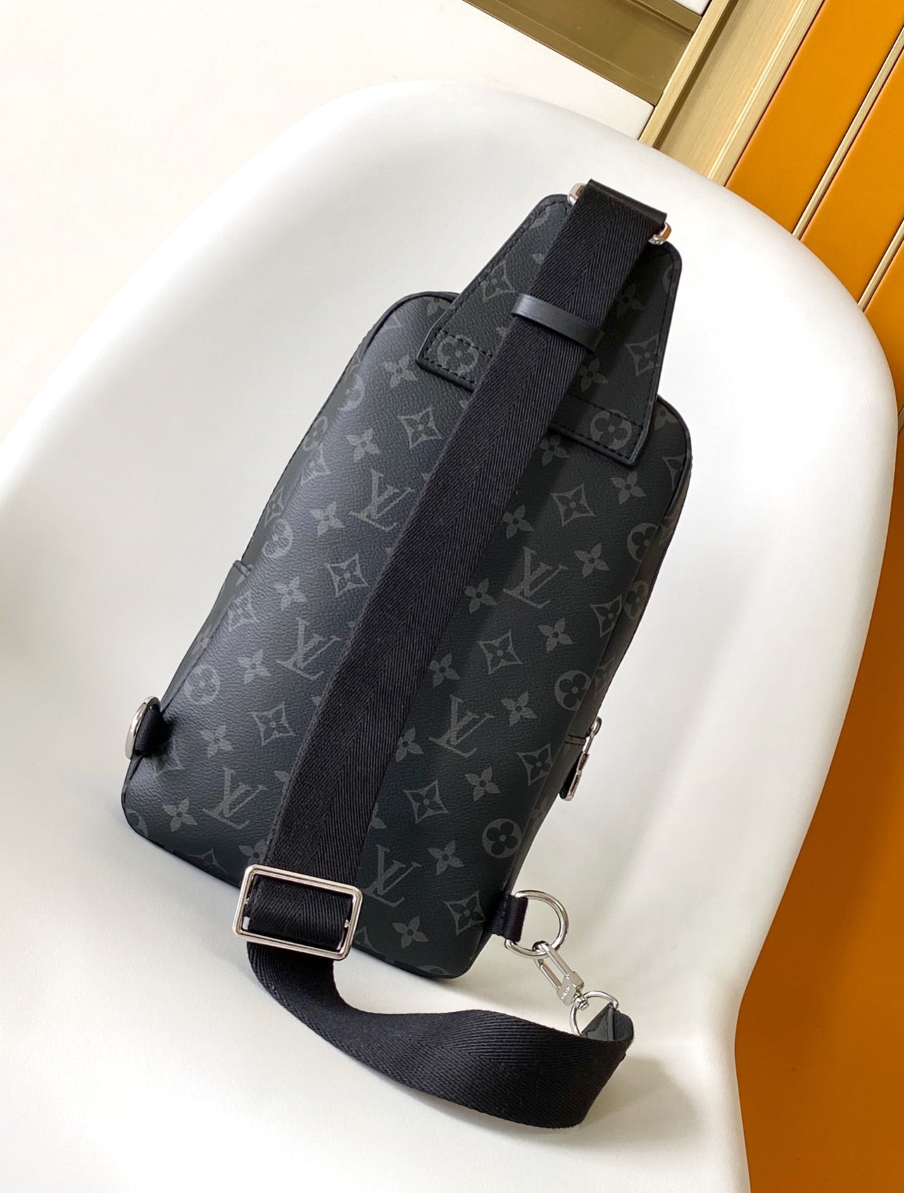 Louis Vuitton Monogram Eclipse Sling Bag | 100% Authentic – Full Set