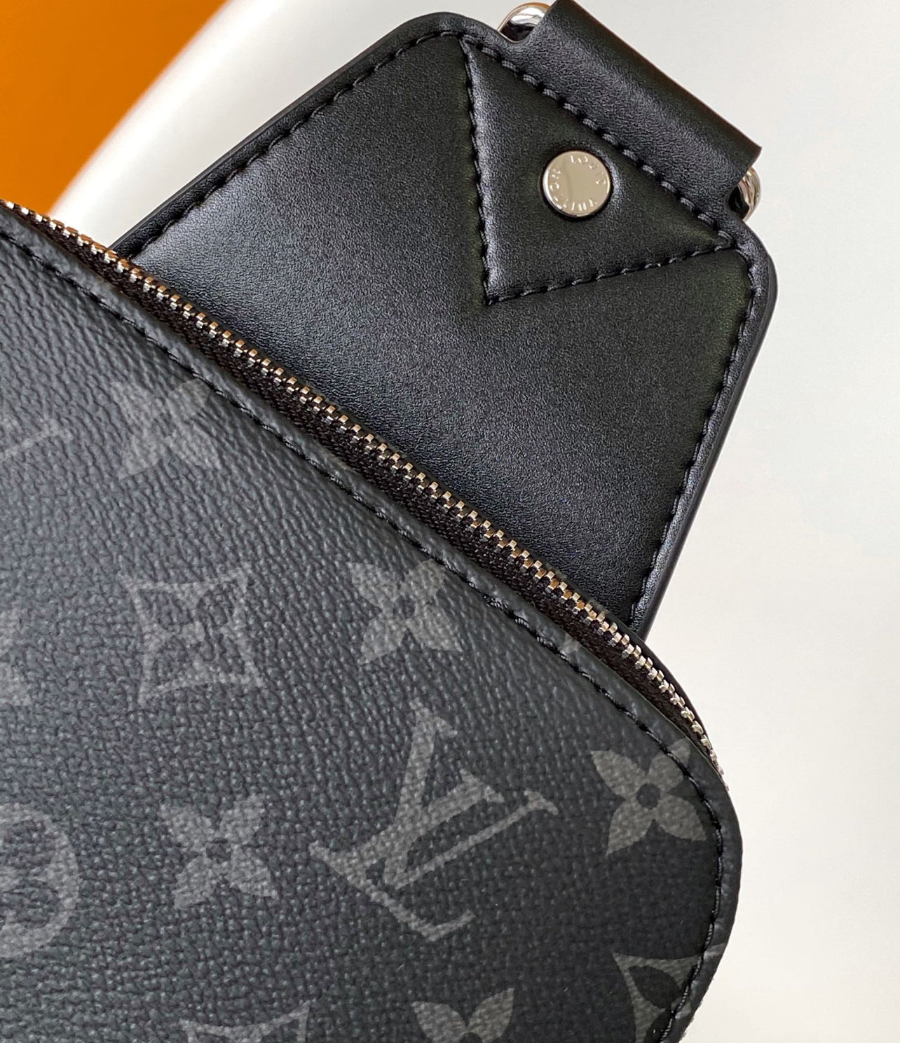 Louis Vuitton Monogram Eclipse Sling Bag | 100% Authentic – Full Set