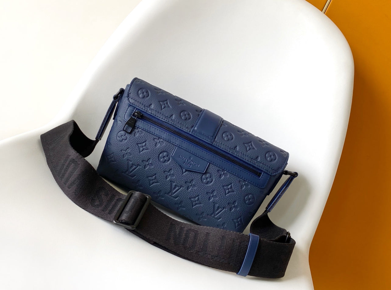 Louis Vuitton Monogram Sling Bag Set – Navy Blue | 100% Authentic