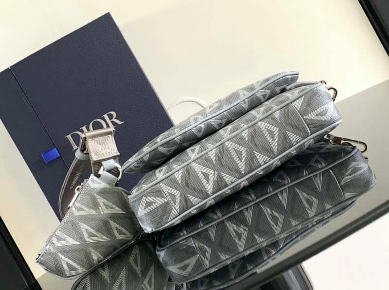 Dior Crossbody Bag – Grey Monogram