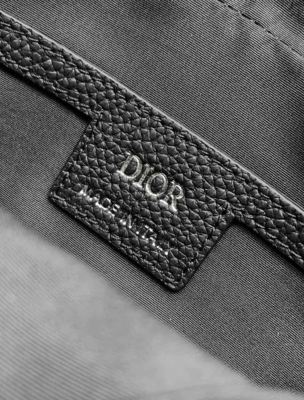 Dior Black Oblique Fabric Saddle Pouch Bag –