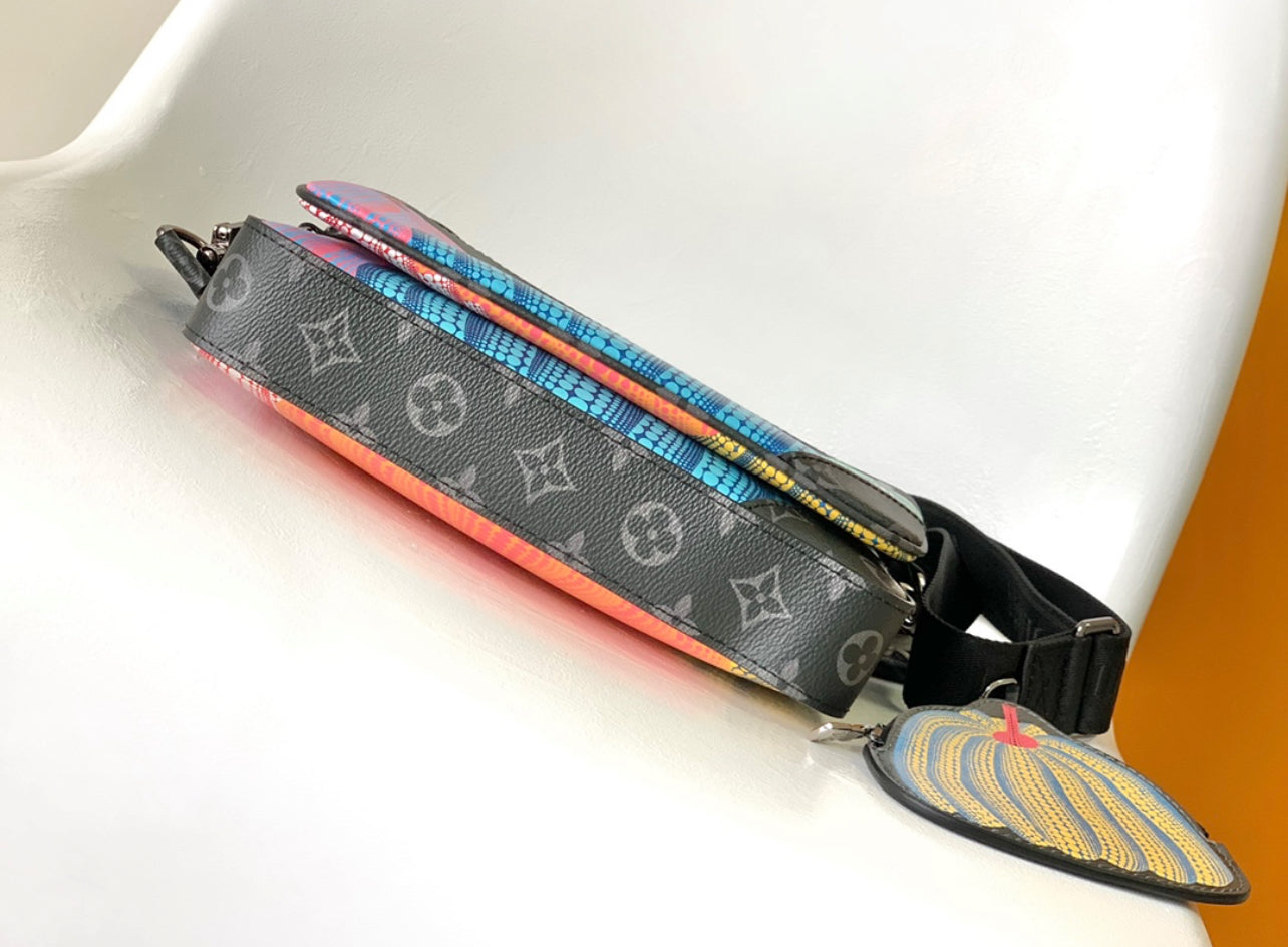 Louis Vuitton x Yayoi Kusama Trio Crossbody Bag | Limited Edition | Vegan Leather