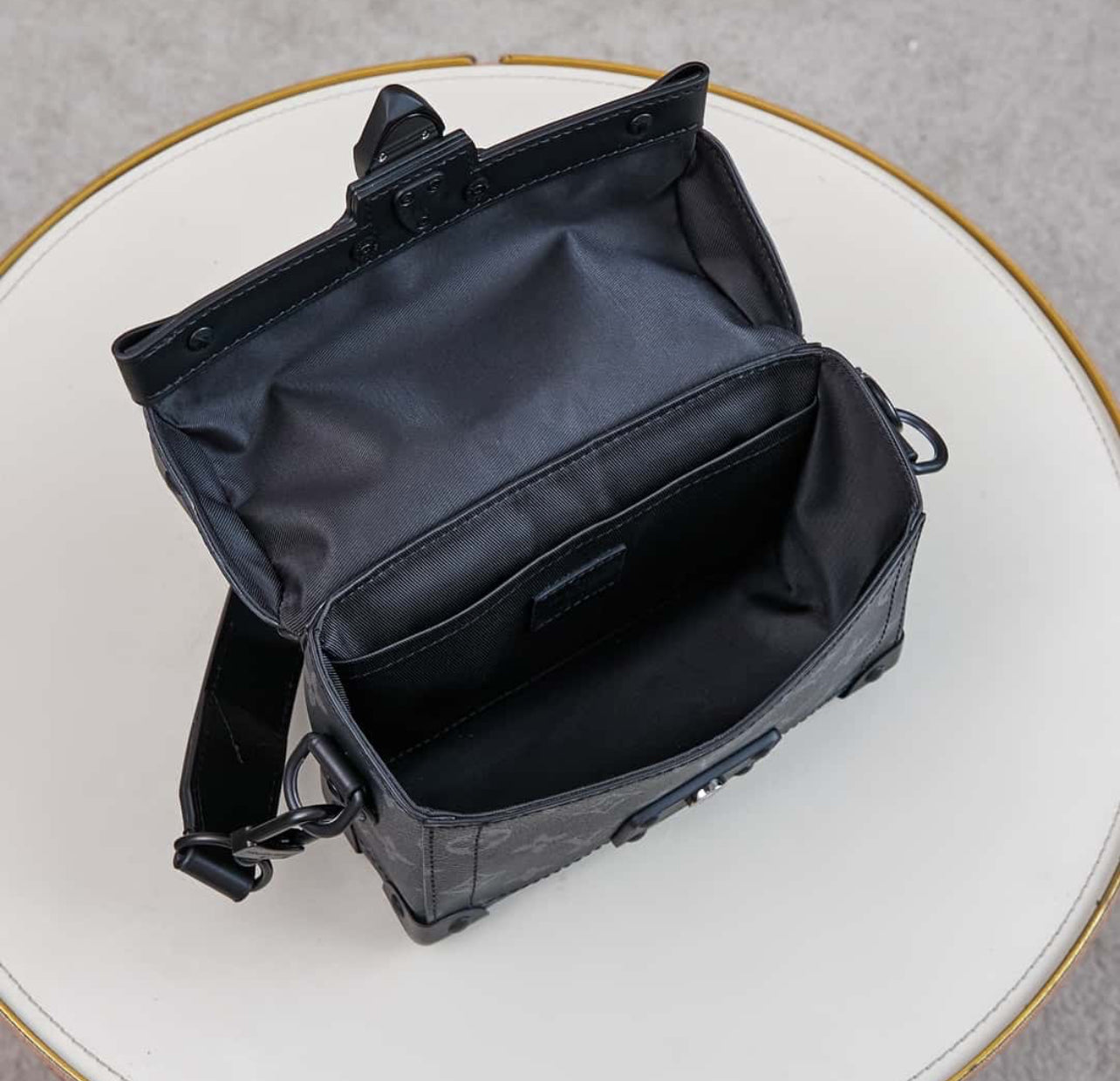 Louis Vuitton Soft Trunk Crossbody Bag – Monogram Eclipse