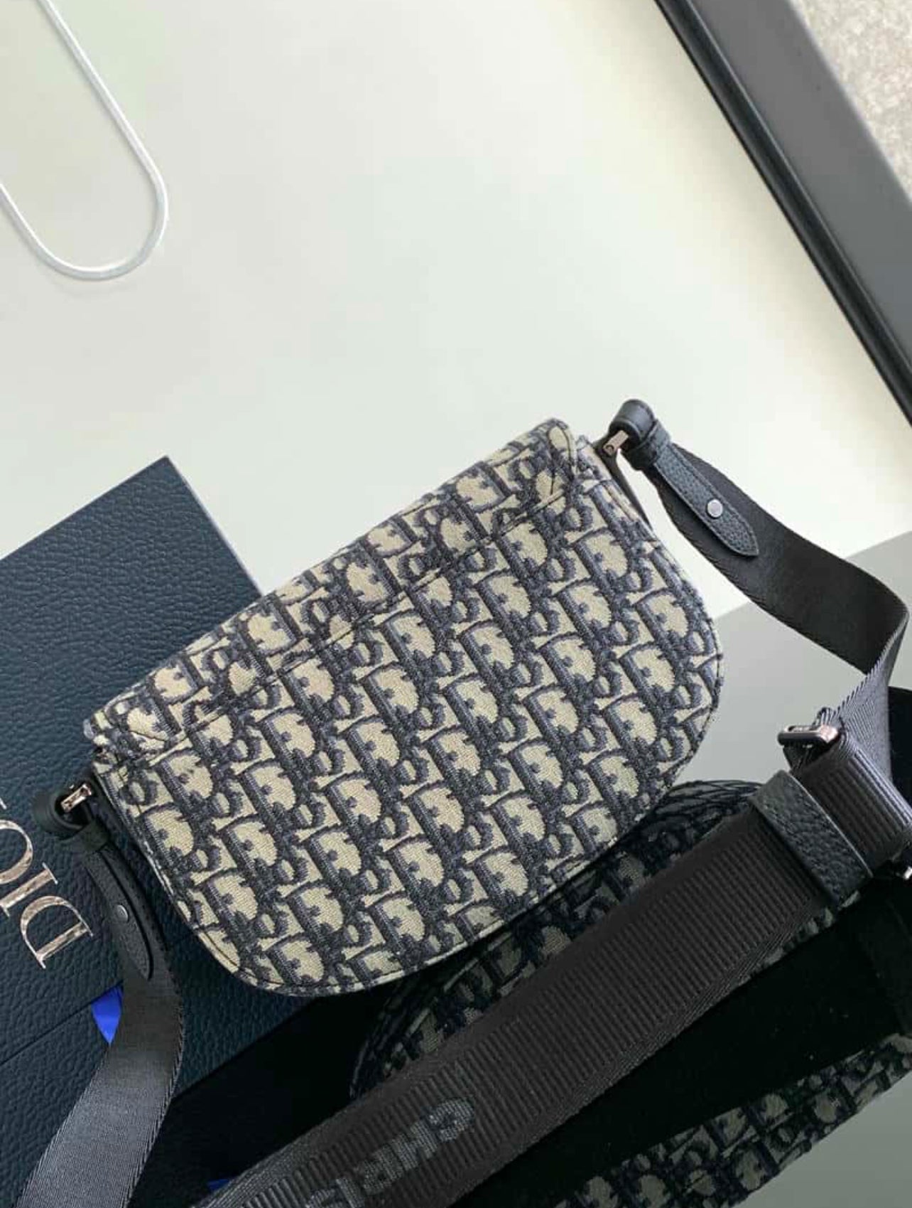 Dior Black Oblique Saddle Pouch – Iconic Luxury Crossbody