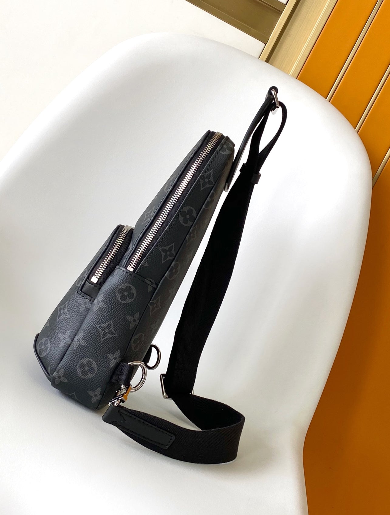 Louis Vuitton Monogram Eclipse Sling Bag | 100% Authentic – Full Set