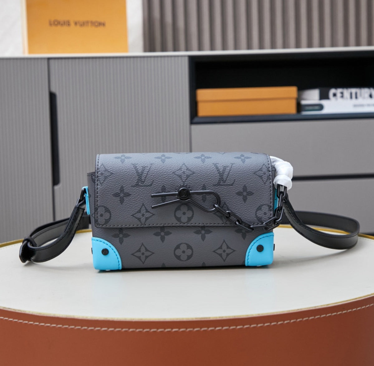 Louis Vuitton LV Aerogram Pilot Slingbag – Grey & Blue