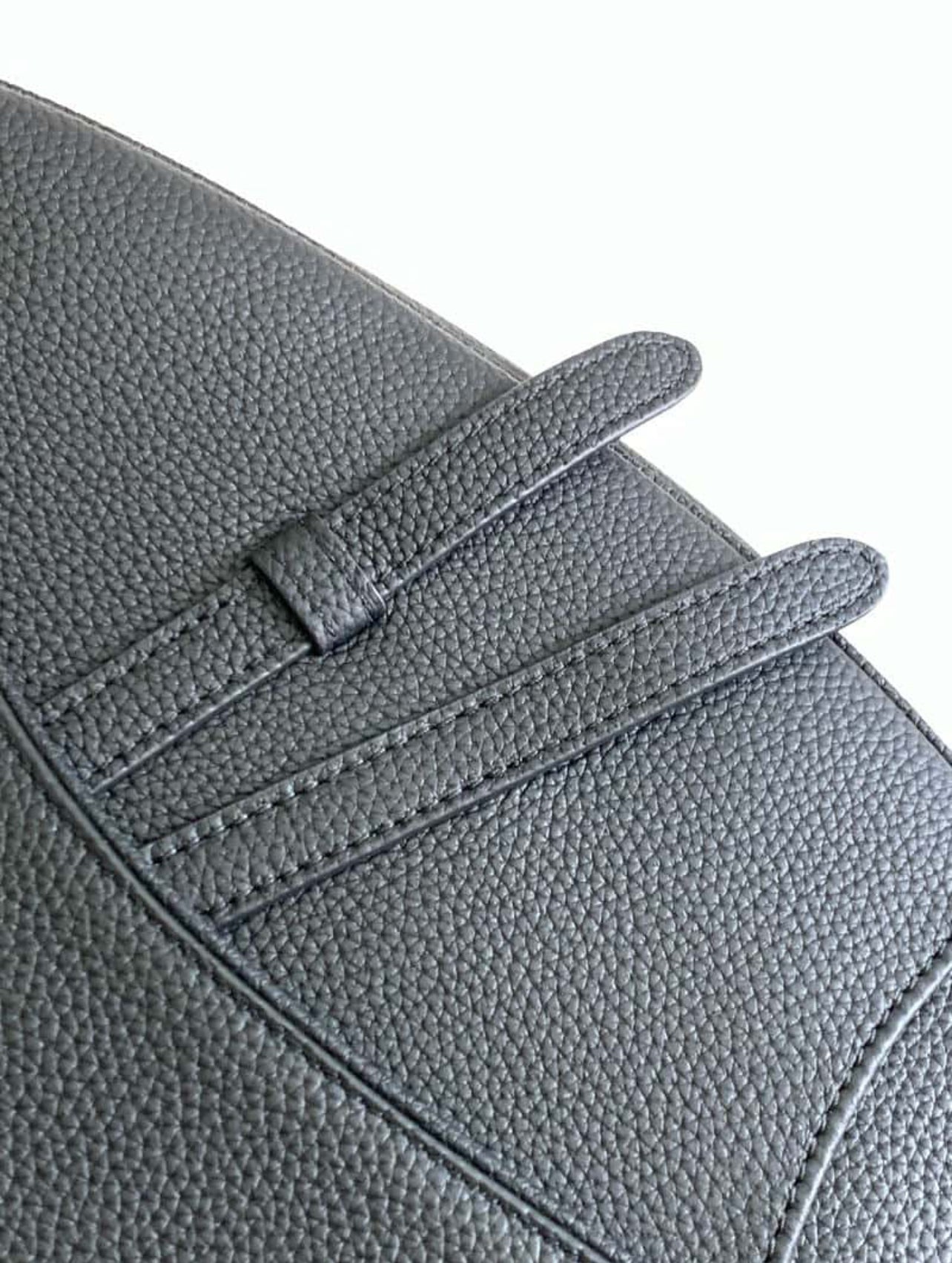Dior saddle bag black grain leather crossbody