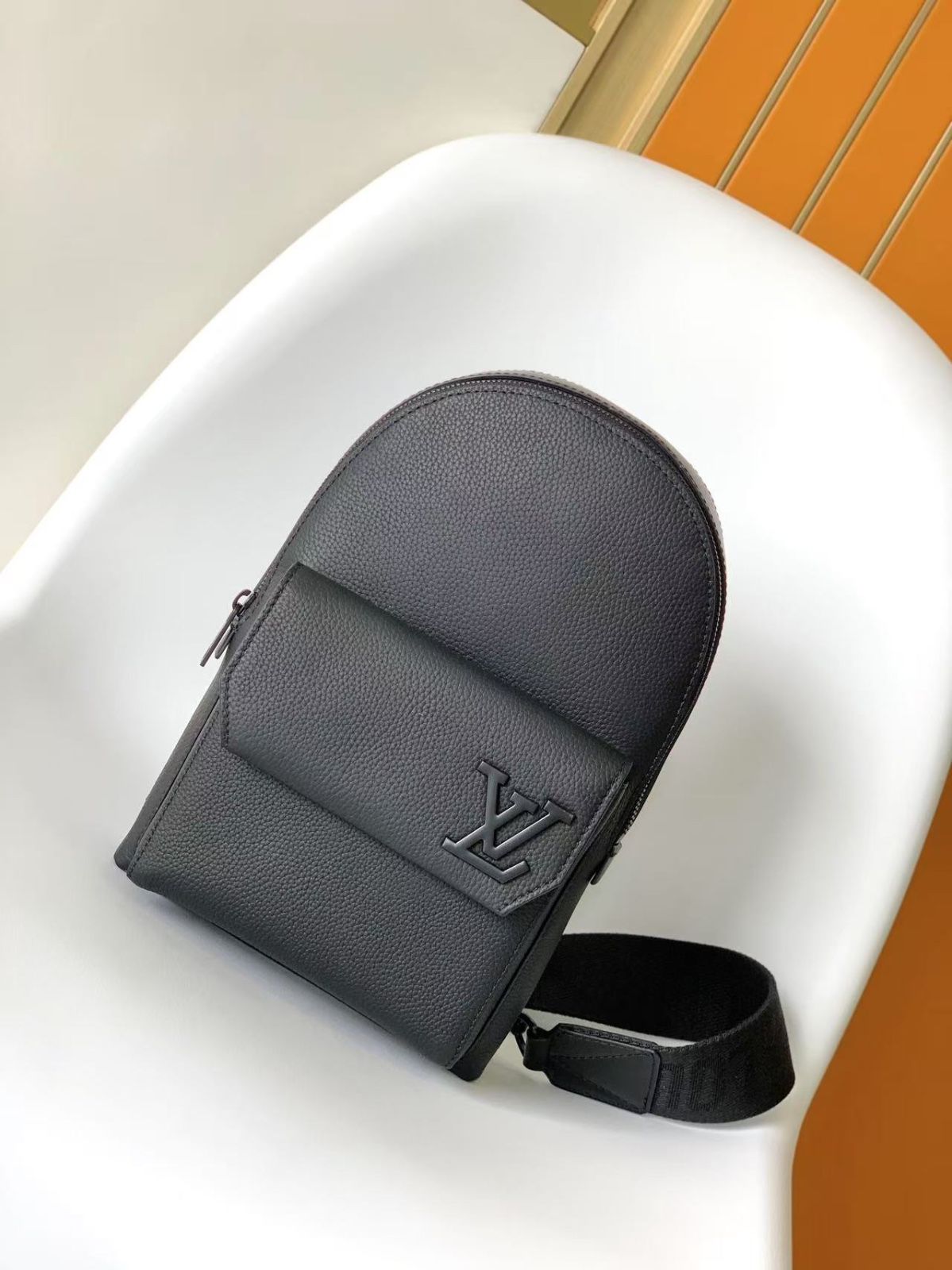 Louis Vuitton Aerogram Sling Bag - Black (Authentic)