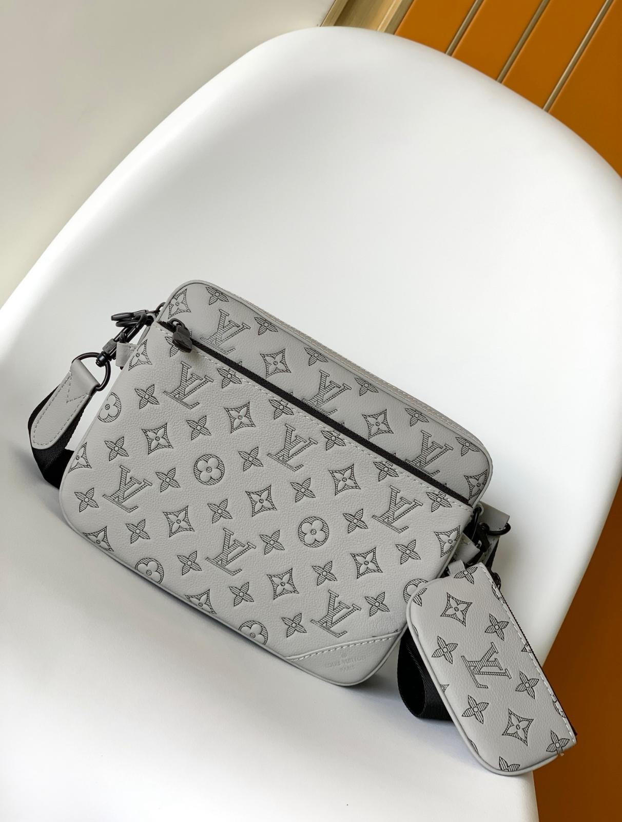 Louis Vuitton Monogram Sling Bag Set – Grey Edition | 100% Authentic