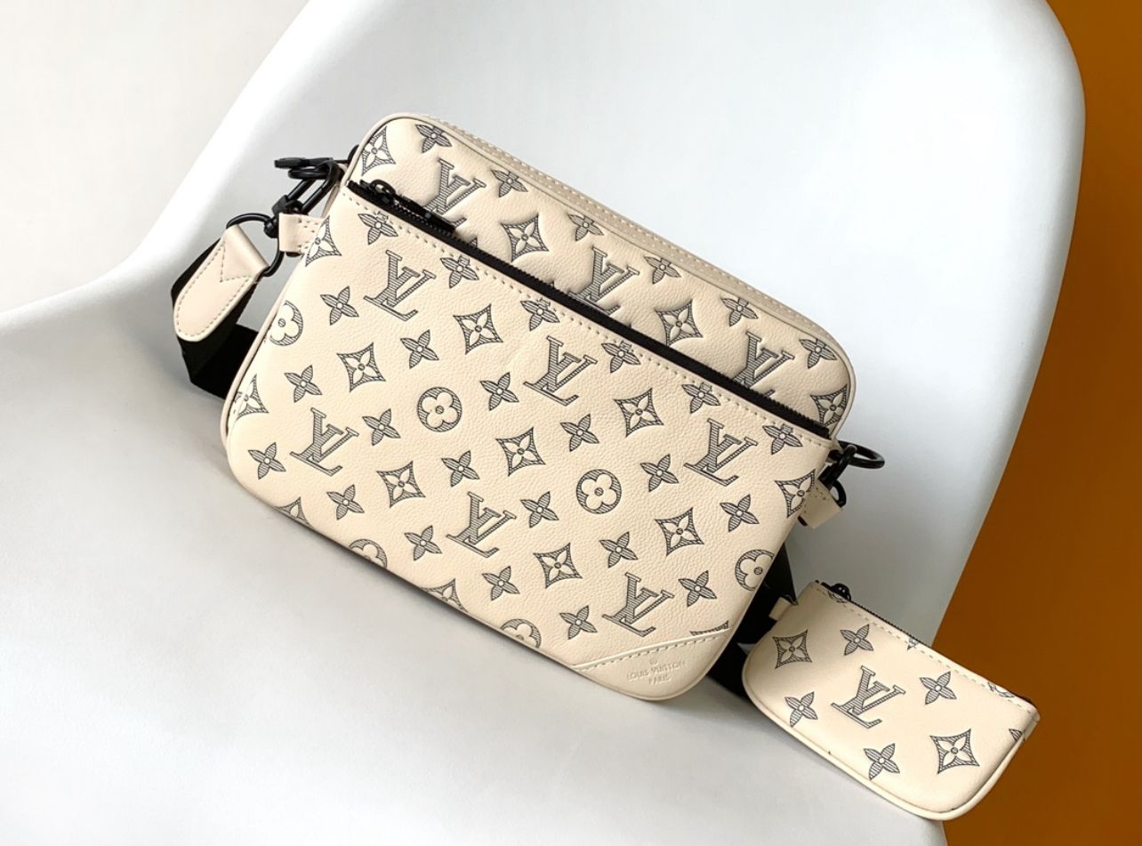 Louis Vuitton Monogram Sling Bag – Cream (Authentic, Full Set)