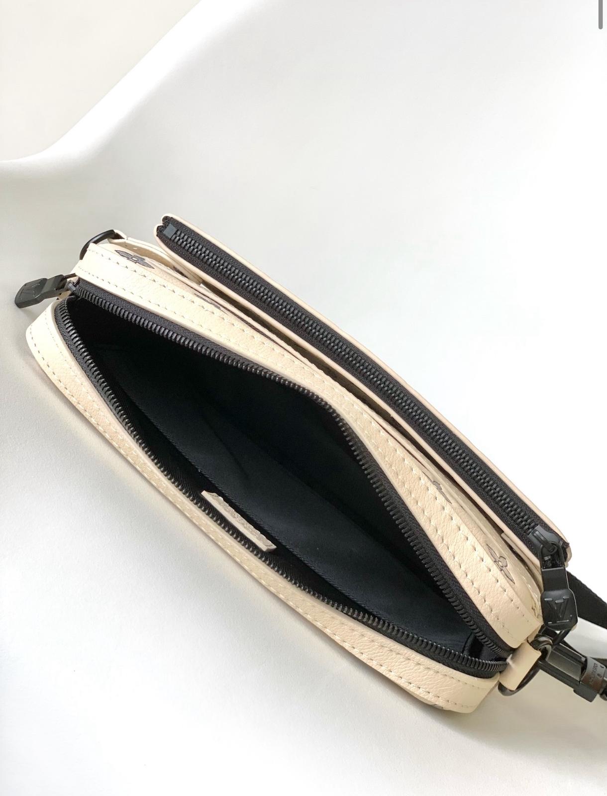 Louis Vuitton Monogram Sling Bag – Cream (Authentic, Full Set)