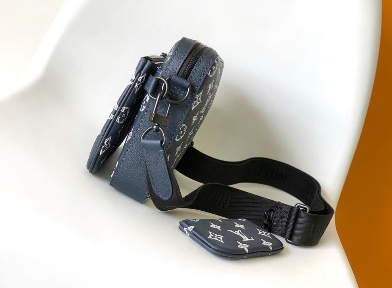 Louis Vuitton Monogram Sling Bag Set – Navy Blue | 100% Authentic