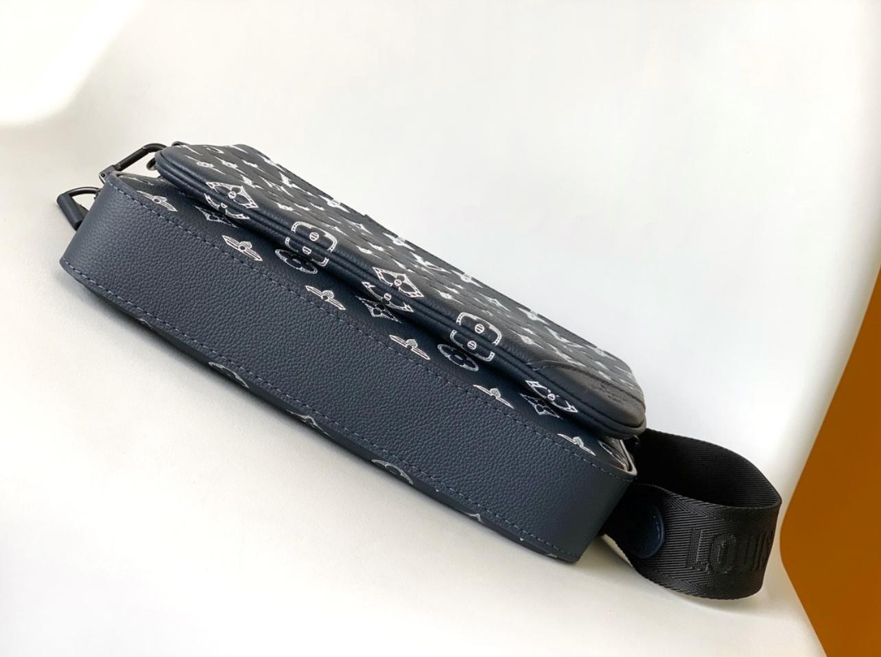 Louis Vuitton Monogram Sling Bag Set – Navy Blue | 100% Authentic