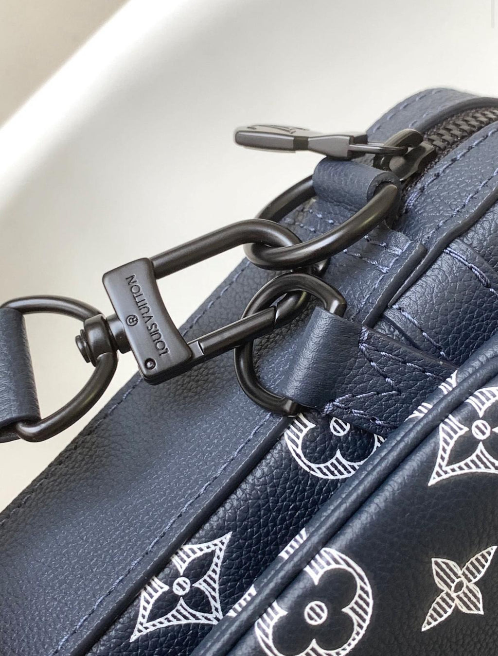 Louis Vuitton Monogram Sling Bag Set – Navy Blue | 100% Authentic