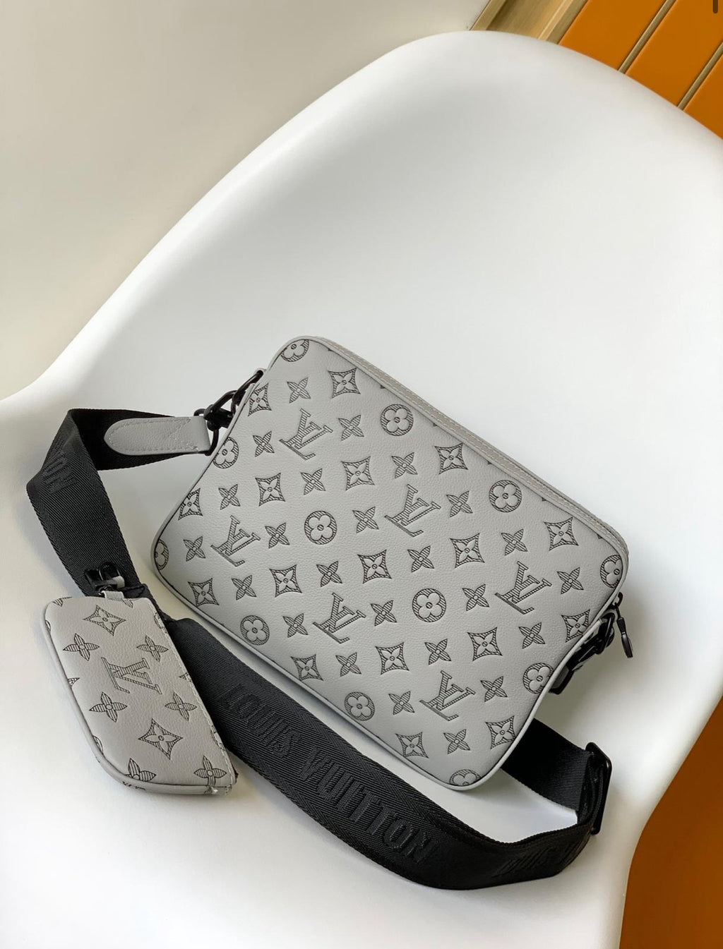 Louis Vuitton Monogram Sling Bag Set – Grey Edition | 100% Authentic