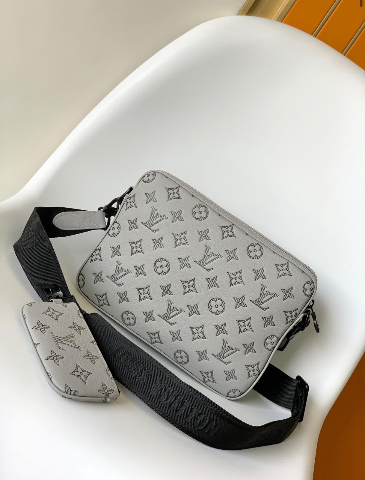 Louis Vuitton Monogram Sling Bag Set – Grey Edition | 100% Authentic